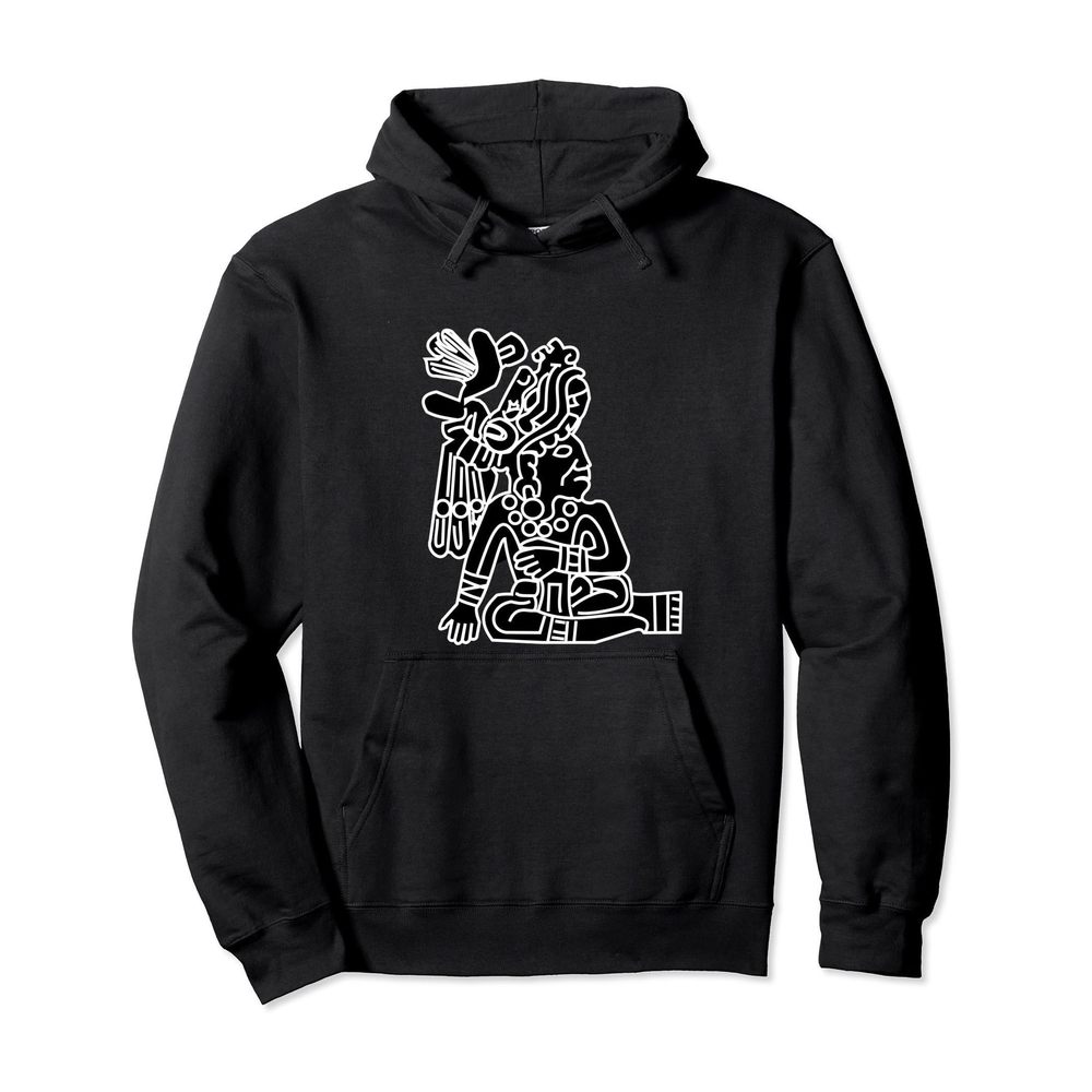 Aztec man, Inca man, Mexican Art Carvings Maya Mayans Pullover Hoodie